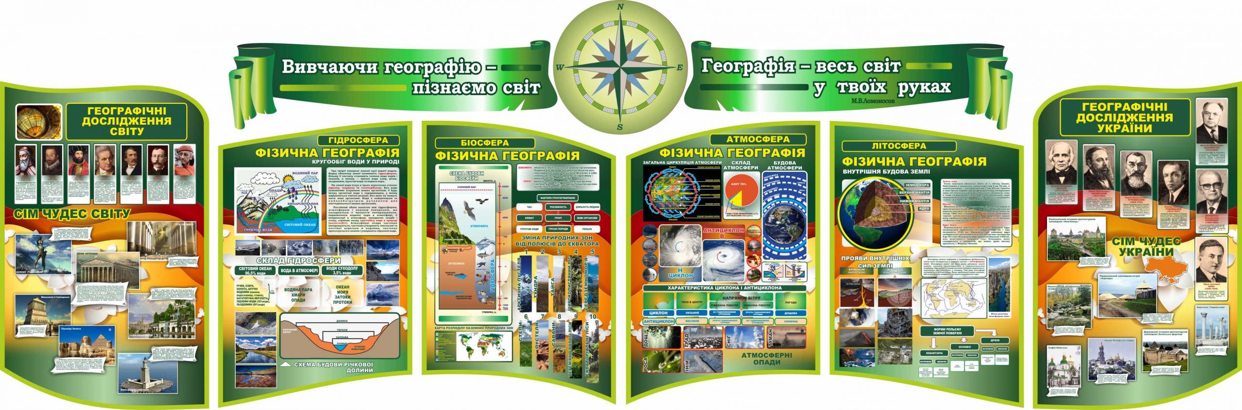 komplekt-stendiv-dlya-kabinetu-geografiyi-velykyi-zelenyi